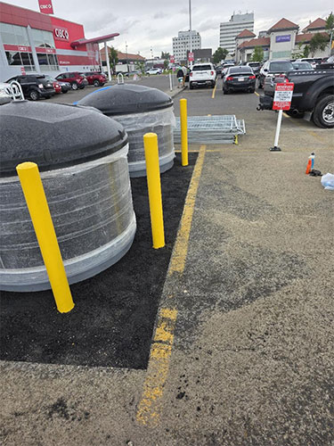  Image 4- Molok Bin Installation Retrofit by 2 Sons Excavating Calgary area professional excavators.